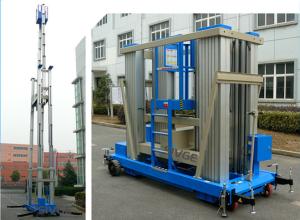 Wholesale 136kg Load Vertical Mast Lift 18 M Aluminum Alloy Hydraulic Aerial Work Platform from china suppliers