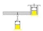 Professional LED Linear Pendant Light High Brightness Simple Structure