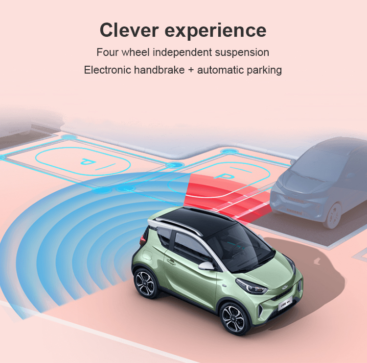 Chery Small ant mini auto electric car 0km 3door 4seat home ev left hand drive car electric Electronic rotary gear shifting