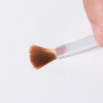 Plastic Nylon Brush On Nail Polish Replacement White and Grey