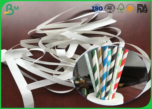 Recycle And Harmless Paper 14mm 15mm 60gsm White Kraft Paper Rolls For Paper