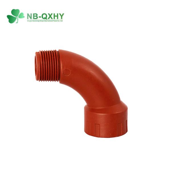 Brown Red Pn16 Pph Thread Fittings Pipe Elbow Bridge Elbow in with Welding
