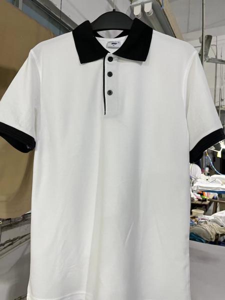 manufacturer wholesale custom cotton/poly/rayon men's short sleeve polo t-shirt