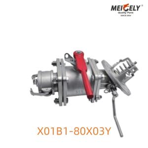 Wholesale X01B1-80X03Y Foot Valve With Butterfly Valve Assembly For Tank Truck from china suppliers