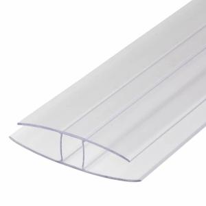 Wholesale H Shape PC Connector Plastic Profiles Greenhouse Building Accessories For Polycarbonate Roof Sheet from china suppliers