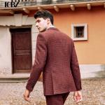 7 Days Sample Order Lead Time Support Men's Groom Wedding Slim Dress Wool Suit