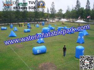 Wholesale Blue Laser Tag Inflatable Arena 45 Bunkers Xtreme PRO Paintball Field from china suppliers
