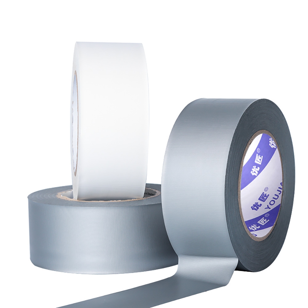 Industrial Cloth Duct Tape 50mx50mm Vinyl Duct Tape Silver For Heavy Duty Applications