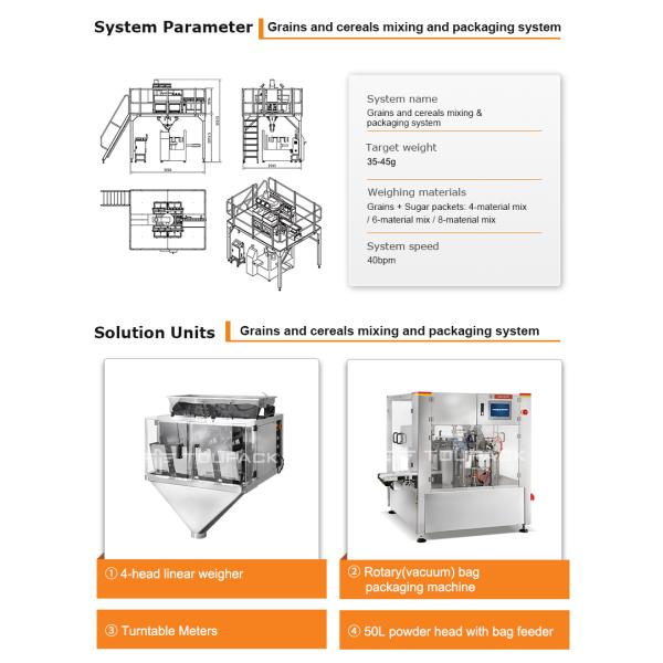 Automatic 14-Head Granule Packing Machine 220V for Nuts and Pet Food