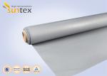 Green High Temp Fiberglass Fire Curtain Fabric Cloth For Building Fire Control