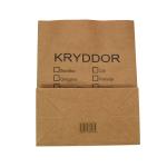 Custom single color printing Kraft paper cosmetic facial mask bag without handle