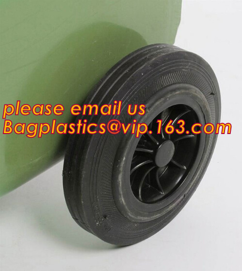 Mobile heavy duty hdpe outdoor garbage trash bin 120 liter plastic garbage bins