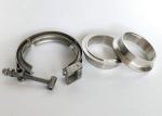 Exhaust System V Bend Clamp Stainless Steel Spot Welded 4 Inch