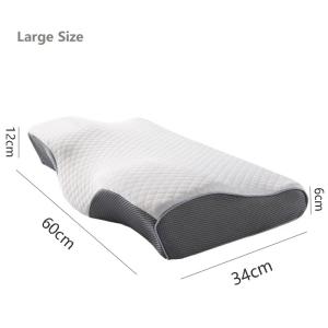 Wholesale Neck Contoured Memory Foam Pillow Deep Sleeping Contour Cervical Orthopedic Pillow from china suppliers