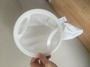 Wholesale White Reusable Food Nut Milk Tea Fruit Juice Brew Wine Nylon Mesh Filter Bag from china suppliers
