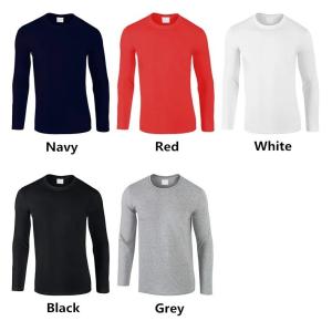 Wholesale Casual Unisex Black Plain T-Shirt Custom, Wholesale Full Sleeve Shirts for Men, Long Sleeve T-Shirts for Men from china suppliers
