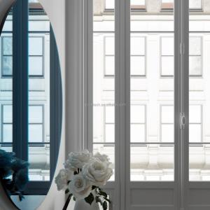 Wholesale Frameless Blue Silver Decorative Float Glass Wall Mirror for Bedroom Dressing Bathroom from china suppliers
