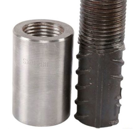 Wholesale Carbon Steel Threaded Rebar Coupler Strong Tensile Strength Energy Saving from china suppliers