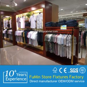Wholesale Wooden clothes display shelf from china suppliers
