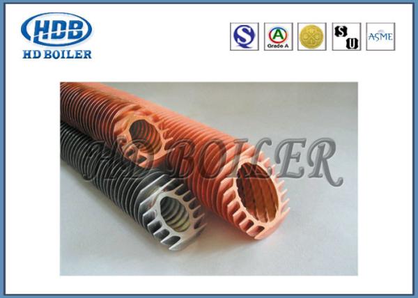 Steel Extruded Spiral Fin Tube Economizer For Heat Transfer / Air Cooler