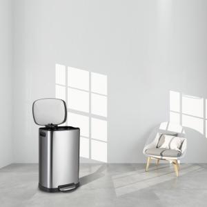 Wholesale Fingerprint Proof 8 Gallon Stainless Steel Trash Can from china suppliers