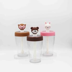 Wholesale Customized Reusable Straw Water Bottle Plastic Baby School Drinking from china suppliers