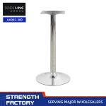Fixed Non adjustable Chrome Round Metal Chair Base Special Disc Base Bar Top