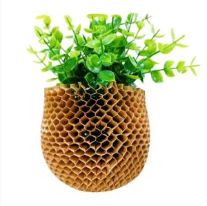 Wholesale Degradable Honeycomb Wrapping Paper Mesh Sleeve For Glass Bottle Cosmetic Packaging from china suppliers