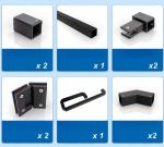 135 Degrees Partitioned Shower Door Profile Waterproof Shower Door Hardware
