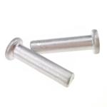 Plain Finish Aluminum Flat Head Rivets Solid Grade 6061 Fastener
