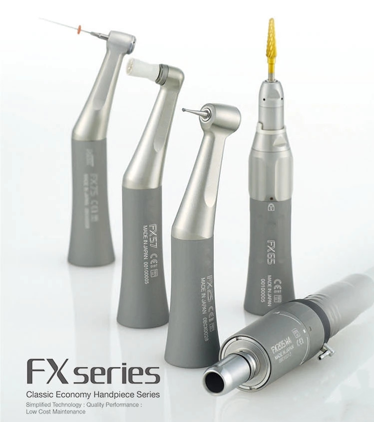 Dental FX205 Low Speed Handpiece set FX25 Contra Angle FX65 straight Cone