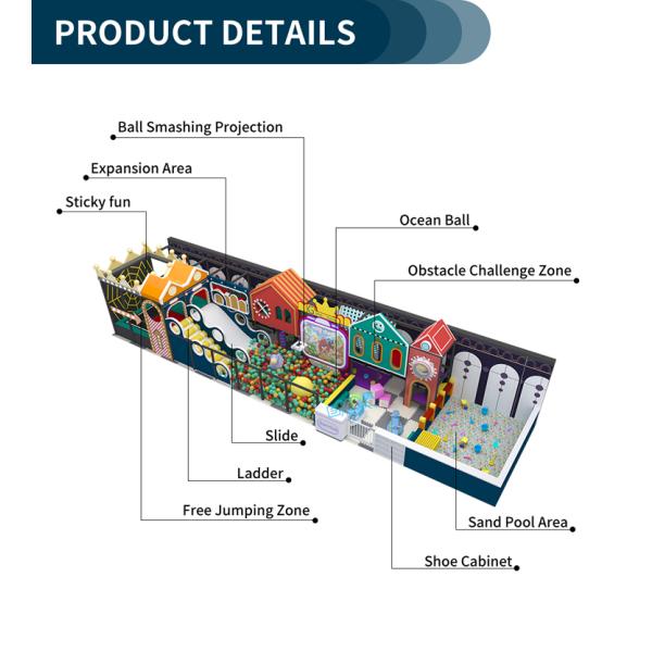 Custom Design Kids Amusement Center Multifunction Indoor Playground Soft Playground Park
