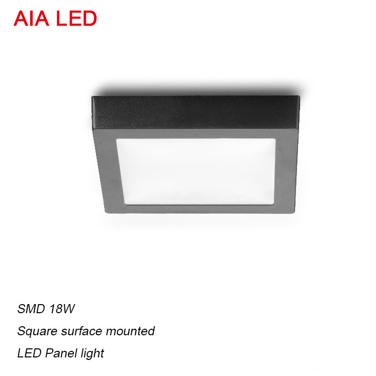 Surface mounted inside Square White IP40 18W LED Panel light for bedroom ceiling decoration