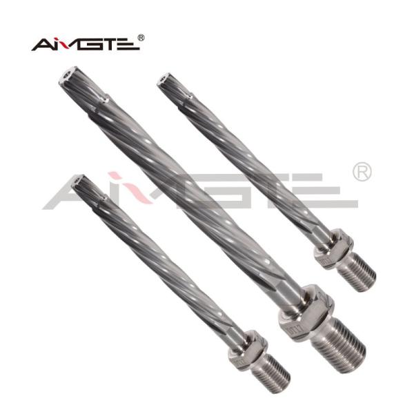 1mm - 20mm Custom End Mill Carbide Expansion Reamer With Spiral Flutes Thread Shank