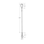 Galvanized Wire Rope Lifting Slings For Hanging Light To Prevent Fall YW86517