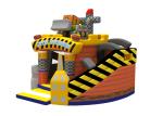 New Design World Themed Painting 5x5x4m Kids Inflatable Jump House