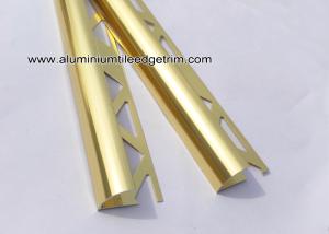 Wholesale YC12 Shiny Gold Aluminum Tile Edge Trim / Corner Brace For Decoration Or Construction from china suppliers
