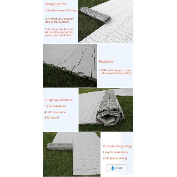 Outdoor Plastic Carpet Interlocking Tile Dance Floor Event Floor Tiles