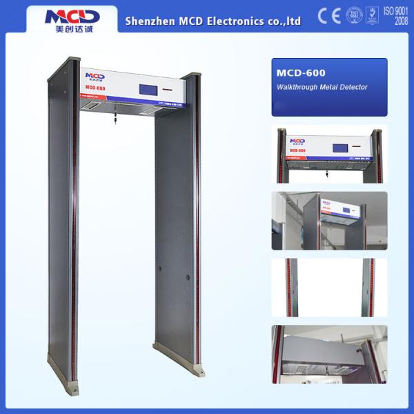 Adjustable 6 Zone 18 zone Walkthrough Metal Detector Door Frame