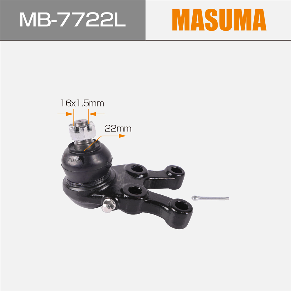 MB-7722L MASUMA Auto Suspension Systems Upper Ball Joint for MITSUBISHI MONTERO Trusted