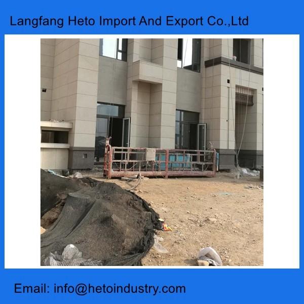 ZLP800 electric rope lifting cradle building cleaning steel suspended platform