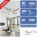 High Speed low noise Led Plastic Ceiling Fan Dc Motor Camouflage Color