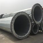 35KV Zinc Coated Steel Electric Power Pole For Electric Transmission Line