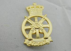 Wholesale Die Casting JYDSKE Zinc Alloy Lapel Pin, 3D Soft Enamel Pin with Misty Gold Plated from china suppliers
