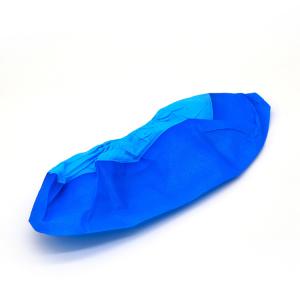 Wholesale Non-Woven Blue And White Splicing PP+PE Disposable Dustproof Shoe Cover, Dust-Free Workshop Shoe Cover from china suppliers