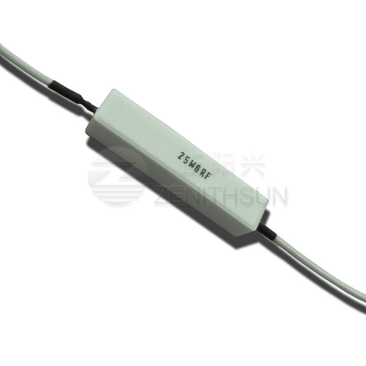 25W Ceramic Cement Resistor Encased Power Non-Flammable Resistor With High Surge