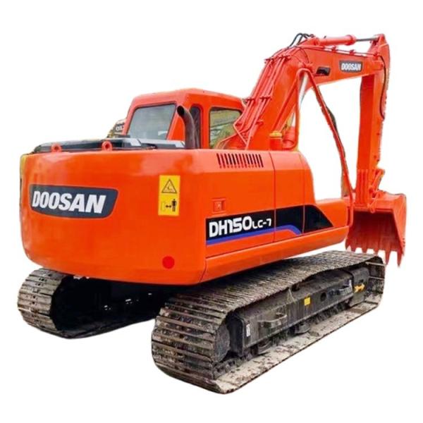 15 Ton Doosan DH150-7 Crawler Excavator Made in Korea with 13900 KG Operating