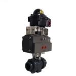 Normal Temperature Soft Seat Ball Valve Electric PVC DC12V DN40 Pn10 Ball Valve