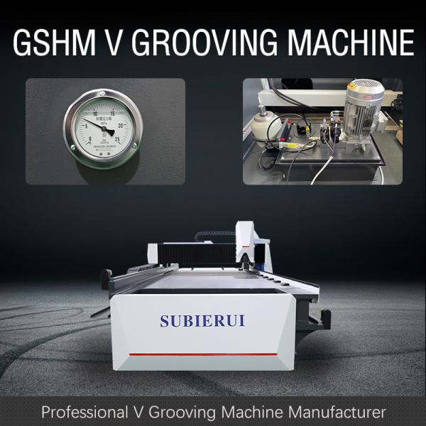 Touch Screen High Speed V Grooving Machine For Kitchen Cabinet Stainless Steel