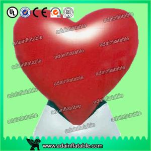 Wholesale Customized Lovely Big Red Inflatable Heart With Led Lights For Festival , Diameter 3m from china suppliers